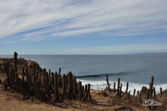 O Oceano Pacífico em Pichilemu, no litoral central do Chile